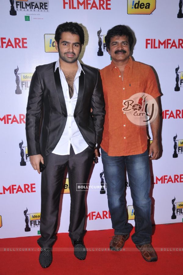 Ram & Brahmaji at 59th !dea Filmfare Awards 2011 (South)