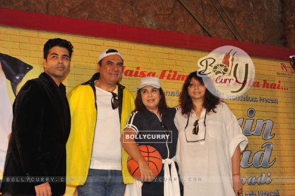 Karan Johar,Boman Irani,Farah Khan & Bela Sehgal at Poster launch of Shirin Farhad Ki Toh Nikal Padi (213271)