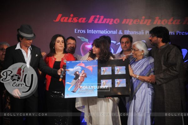Shah Rukh, Farah, Bela, Leela & Sanjay at poster & music launch of Shirin Farhad Ki Toh Nikal Padi