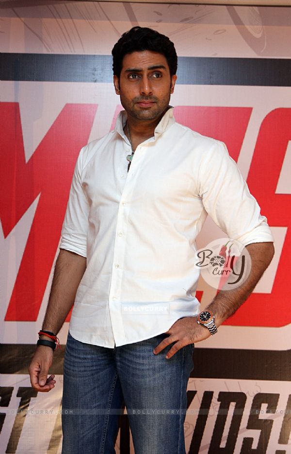 Abhishek Bachchan during the launch of Yomics