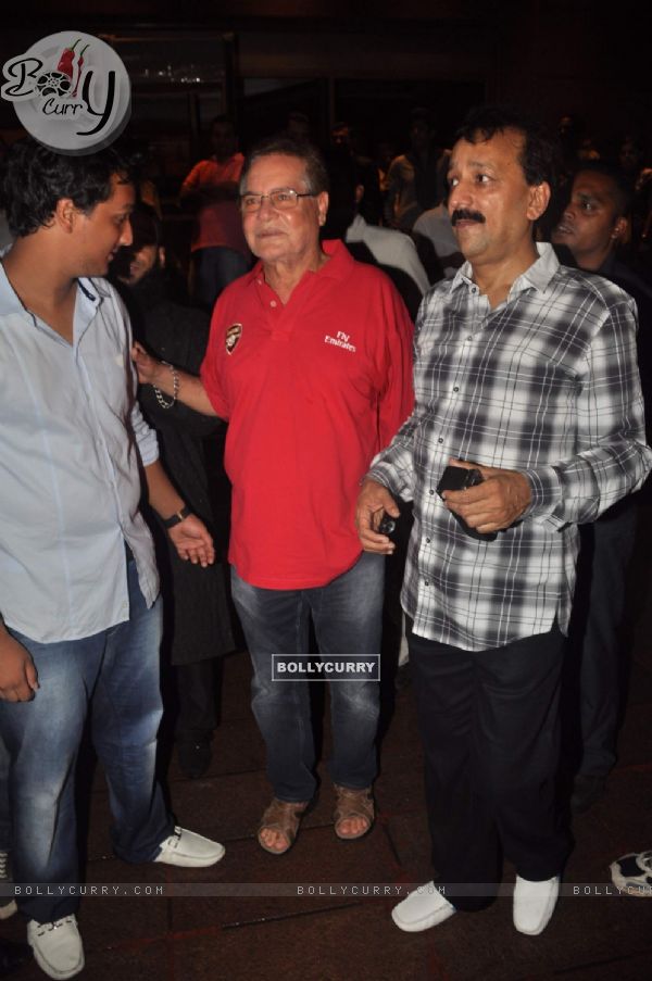 Bollywood screenwriter Salim Khan at Baba Siddique's Iftar party in Taj Lands End, Mumbai .