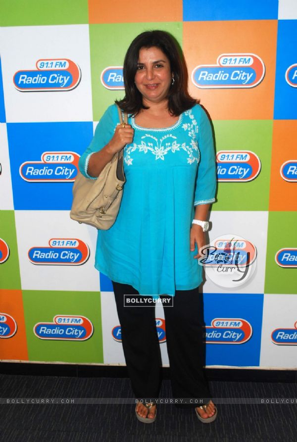 Bollywood actor Farah Khan promotiing their film 'Shirin Farhad Ki Toh Nikal Padi' at Radio City 91.1FM. .
