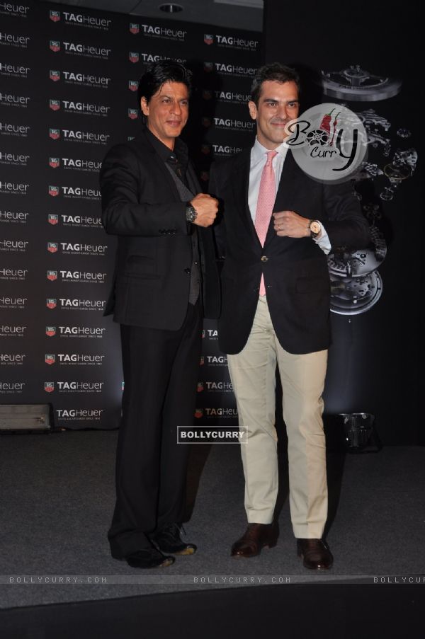 Bollywood actor Shahrukh Khan launched the Tag Heuer Carrera 1887 Elegance series watches in Mumbai. .