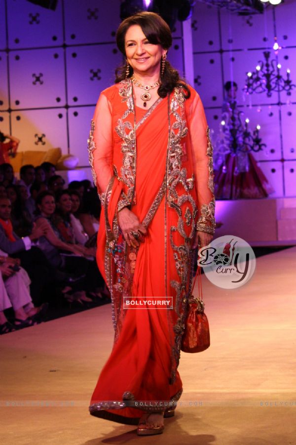 Designers Ashima Leena show at Delhi Couture Week 2012 in New Delhi on Thursday .