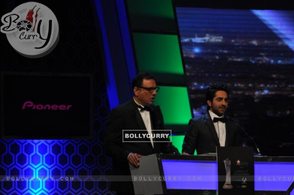 Boman Irani and Ayushmann Khurana at Credai Real Estate Awards 2012