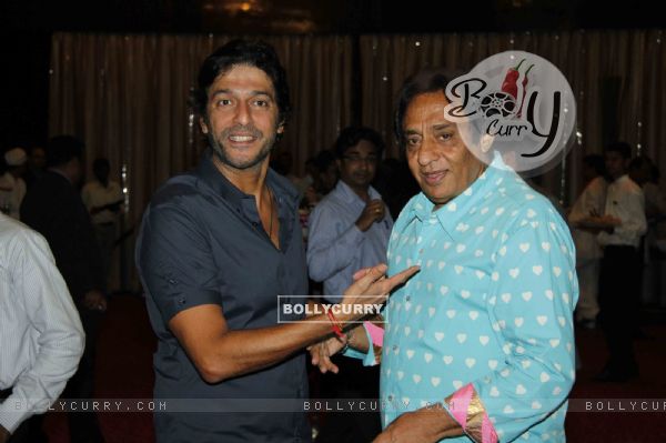 Chunky Pandey with Ranjeet at Dhoot family dinner in hounour of Mr. Niranjan Hiranandani
