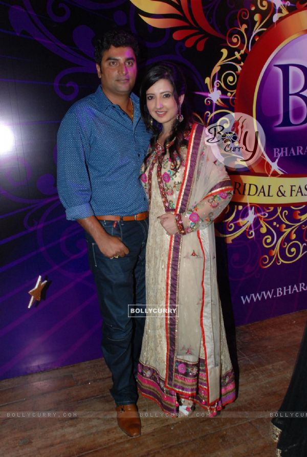 Amy Billimoria with her husband at Bharat And Dorris Bridal Fashion Awards