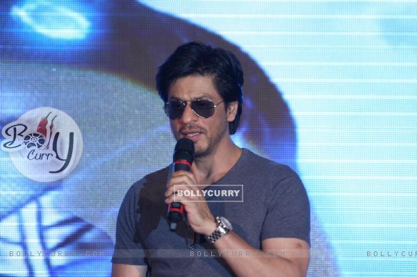 Shahrukh Khan poses during the launch of DDB & Videocon its new Age Leds