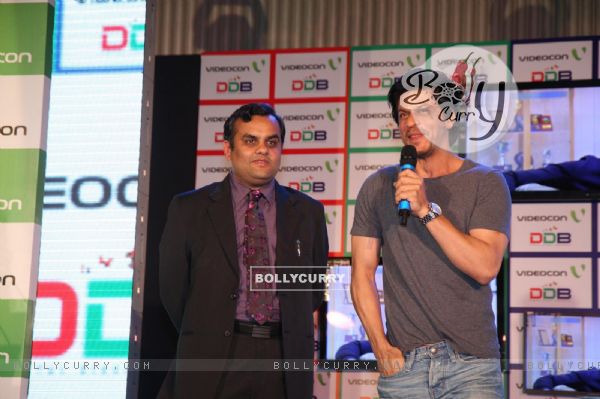 Shahrukh Khan poses during the launch of DDB & Videocon its new Age Leds