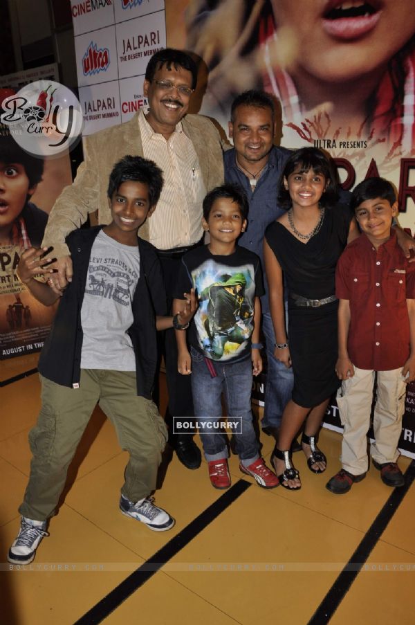 Harsh Mayar, Lehar Khan, Krishang Trivedi at Jalpari Premiere in Mumbai