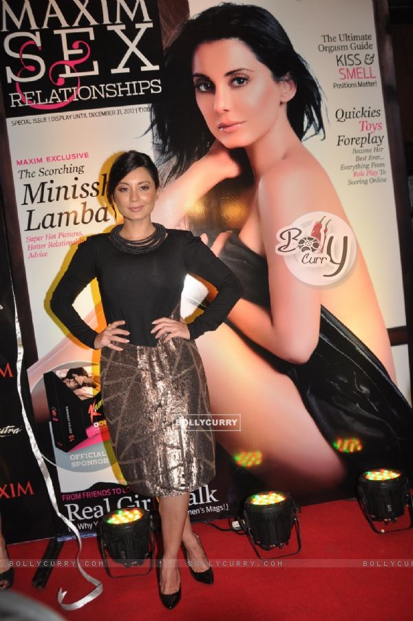 Bollywood actress Minissha Lamba unveils a special Sex issue of Maxim Magazine. .