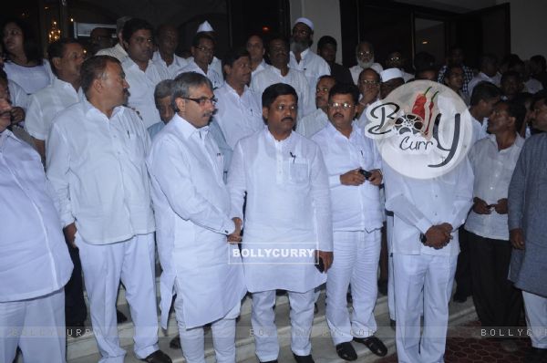 Prayer meet of late former Chief Minister of Maharashtra Vilasrao Deshmukh at NCPA