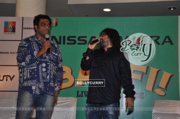 Anurag Basu and Pritam Chakraborty at Film Barfi Promotion With R City Mall