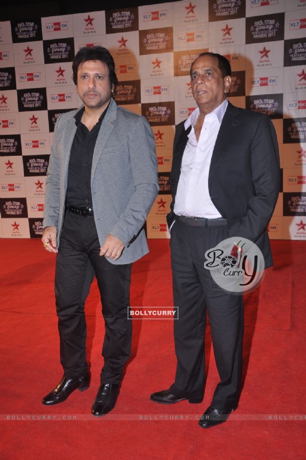 Govinda and Pahlaj Nihalani at BIG Star Young Entertainment Awards