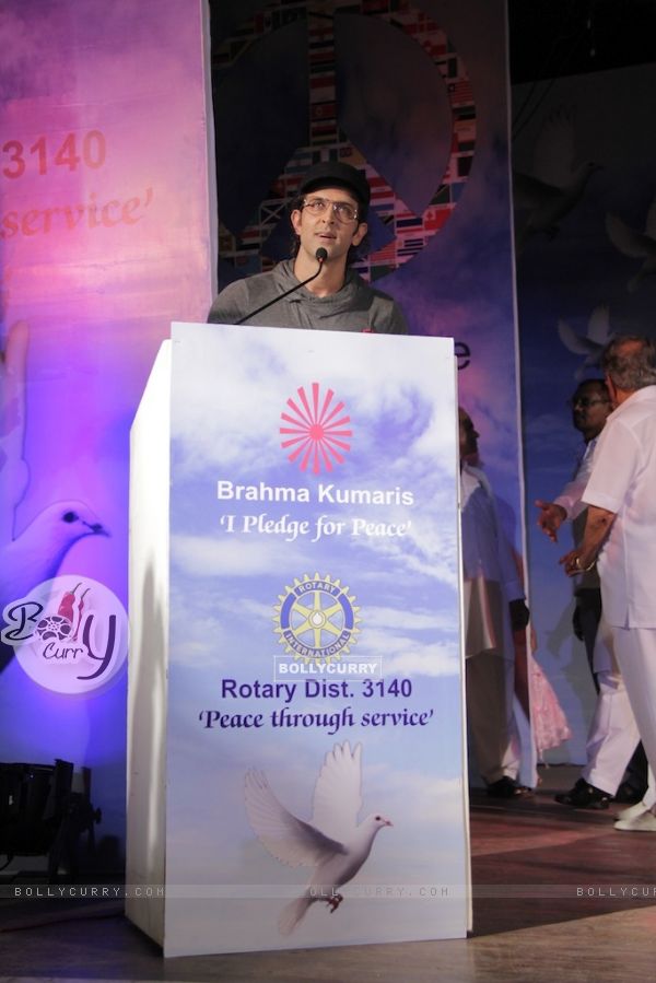 Hrithik Roshan at Launch of I Pledge 4 Peace