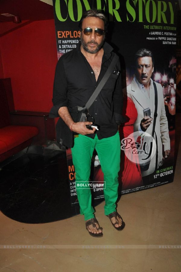 Bollywood actor Jackie Shroff during upcoming film Cover Story launch in Mumbai.. (227617)