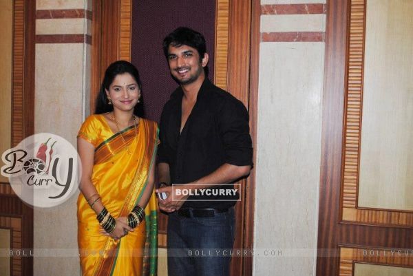 Sushant Singh Rajput and Ankita Lokhande at some event
