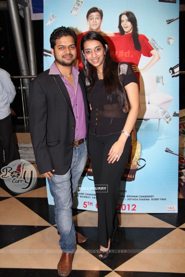 Romeer Sen and Titiksha at the launch of their latest movie Kismat Love Paisa Dilli (KLPD) in Mumbai.
