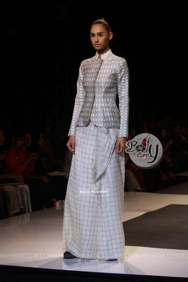 Designer Ankur and Priyanka Modi Wills Lifestyle India Fashion Week -2013, In New Delhi (Photo: IANS/Amlan)