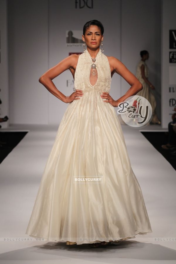 Designer Samant Chauhan Wills Lifestyle India Fashion Week -2013, In New Delhi (Photo: IANS/Amlan)