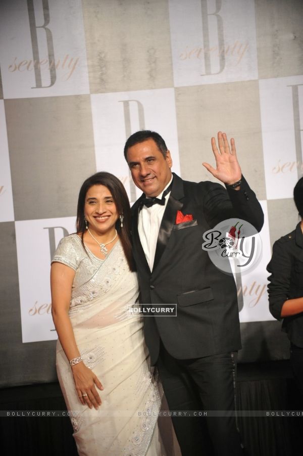 Boman Irani with wife at Amitabh Bachchan's 70th Birthday Party at Reliance Media Works in Filmcity