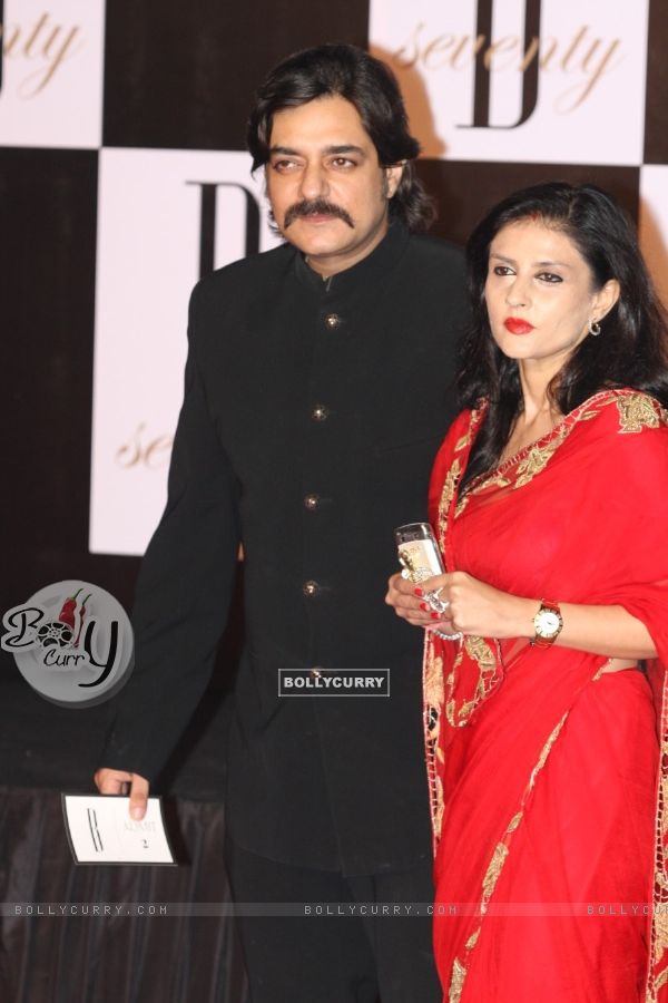 Chandrachur Singh with wife at Amitabh Bachchan's 70th Birthday Party