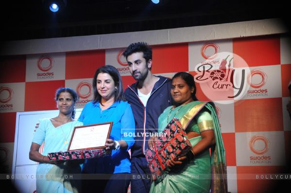 Ranbir Kapoor and Farah Khan unveiled and supported for Swades Foundation
