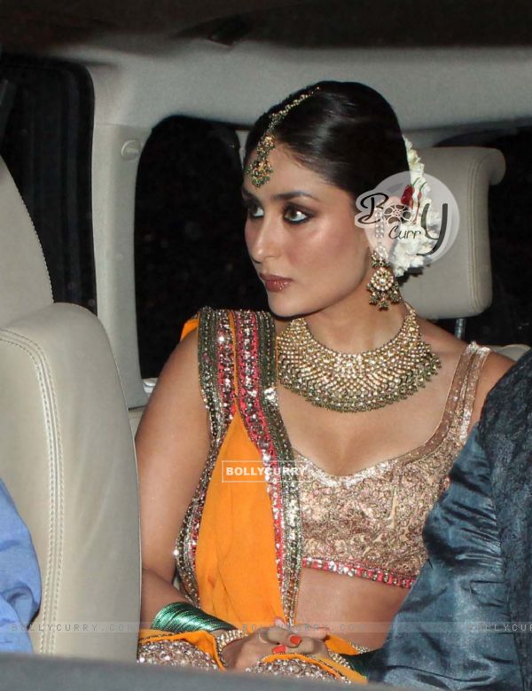 Kareena Kapoor at her Sangeet Ceremony at their new house in Bandra, Mumbai