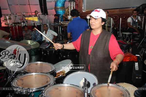 Bollywood singer Falguni Pathak at grand rehearsal for upcoming Navratri Festival in Mumbai