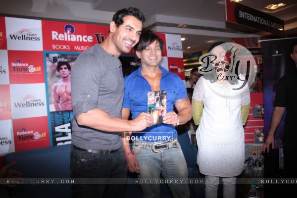 John Abraham at the launch of Yash Birla's Fitness DVD "100% Living"