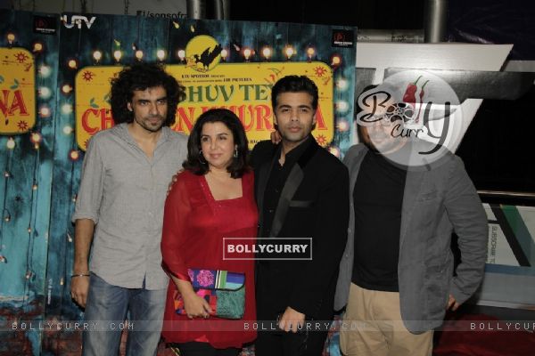 Imtiaz Ali, Farah, Karan Johar & Anurag Kashyap at Special Screening of Luv Shuv Tey Chicken Khurana (236035)