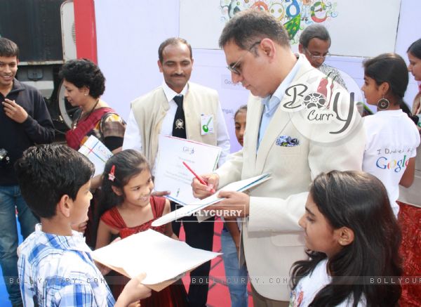 Boman Irani  at the announcement of winner of the Doodle4Google contest 'Unity in Diversity'