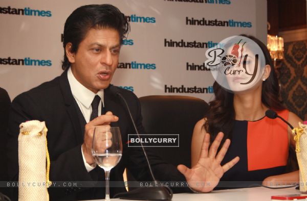 Shahrukh Khan and Katrina Kaif at the Hindustan Times Leadership Summit (239817)