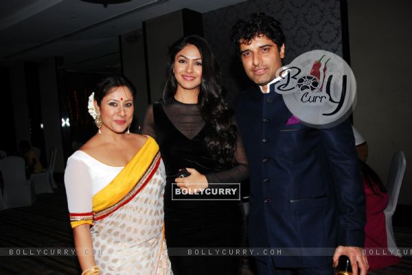 Sai & Shakti with Gauri Bhosle at the launch of their Production house Thoughtrain Entertainment