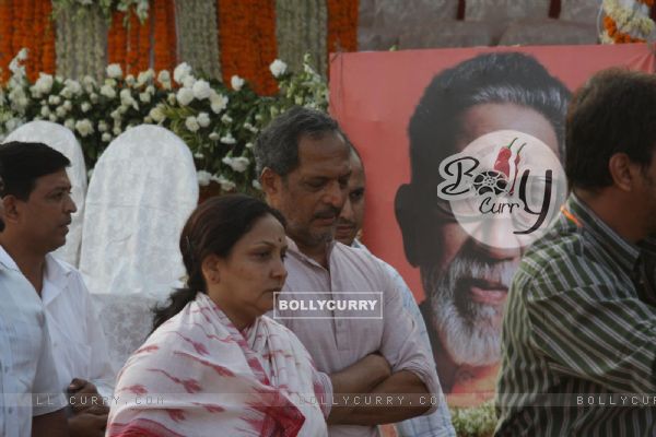 Nana Patekar at Funeral of Shiv Sena Supremo Balasaheb Thackeray