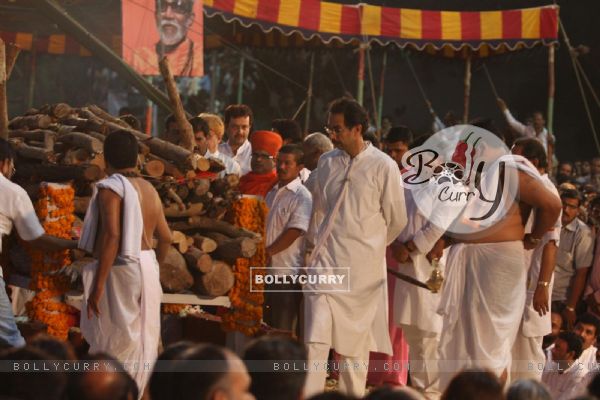 Uddhav Thackeray at Funeral of Shiv Sena Supremo Balasaheb Thackeray