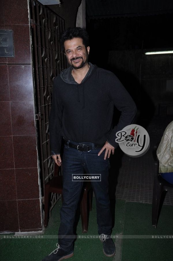 Anil Kapoor And Satish Kaushik At Barfi Screening