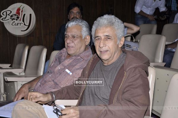 Om Puri and Naseeruddin Shah at NCPA Centrestage festival