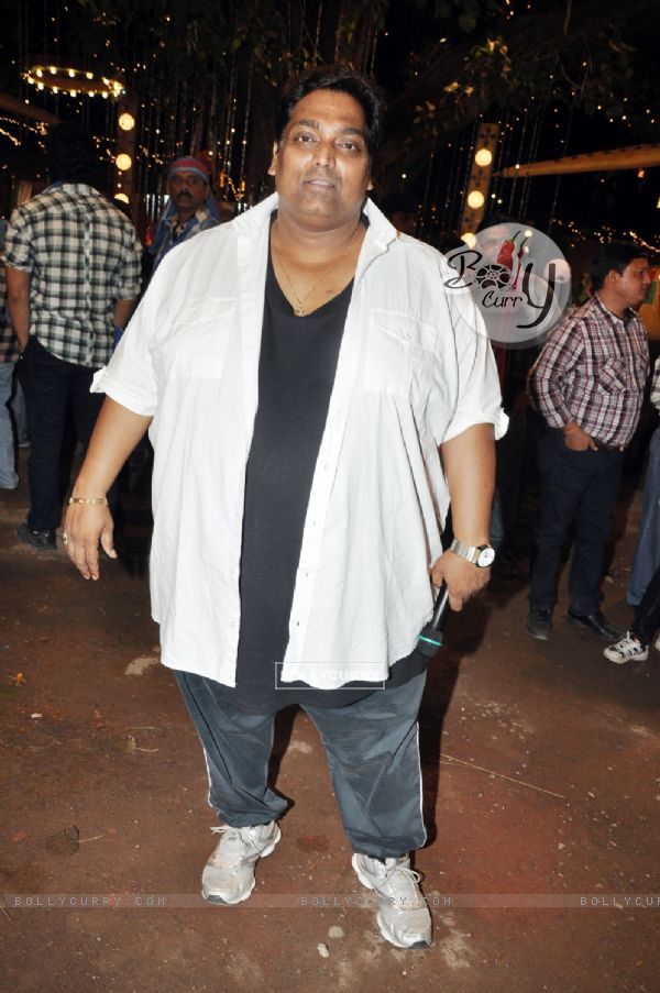 Ganesh Acharya at First item song shoot of film Soda at Kamalistan studio in Mumbai