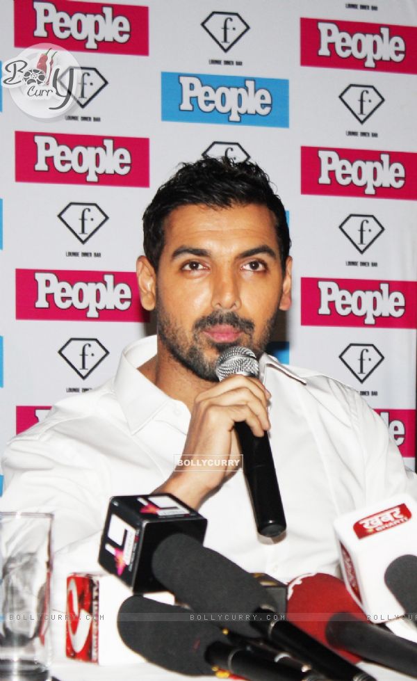 Cover Unveiling of People Magazine by John Abraham