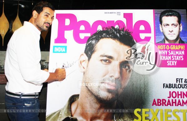 Cover Unveiling of People Magazine by John Abraham