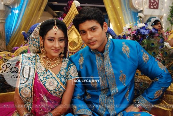 Shiv and Anandi at their Sangeet Ceremony in Balika Vadhu