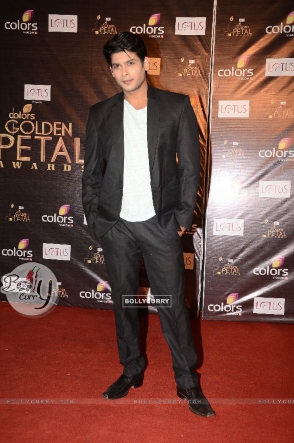 Siddharth Shukla as Shiv of Balika Vadhu at Colors Golden Petal Awards Red Carpet Moments