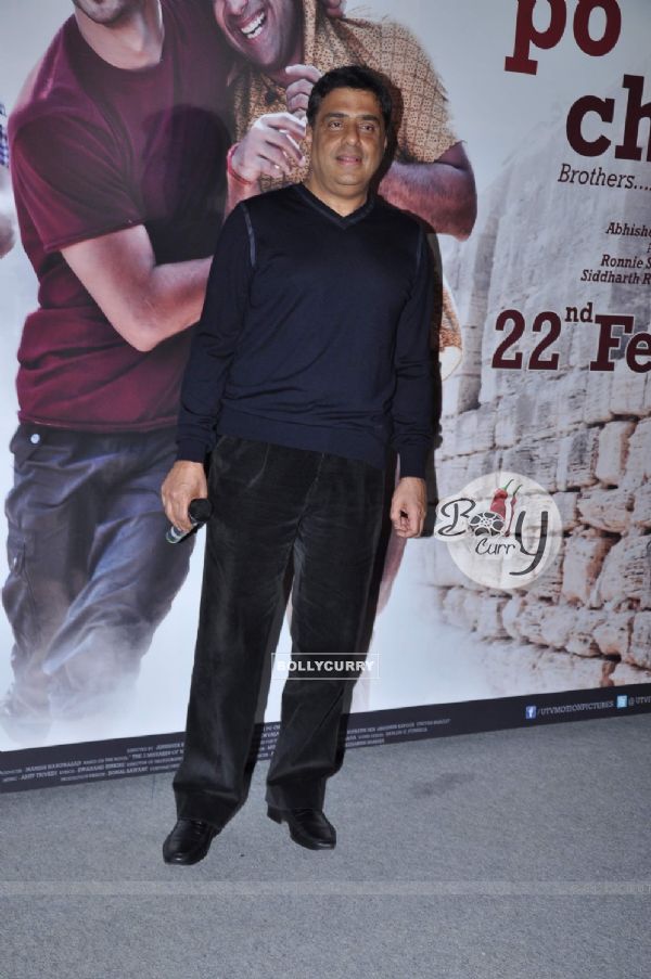 Producer Ronnie Screwvala at the Kai Po Che trailor launch in Cinemax.
