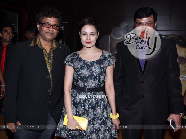 Milind, Yuvika and Arun Sharma at music launch of film Dehraadun Diary in Cinemax, Andheri West Mumbai. (247778)