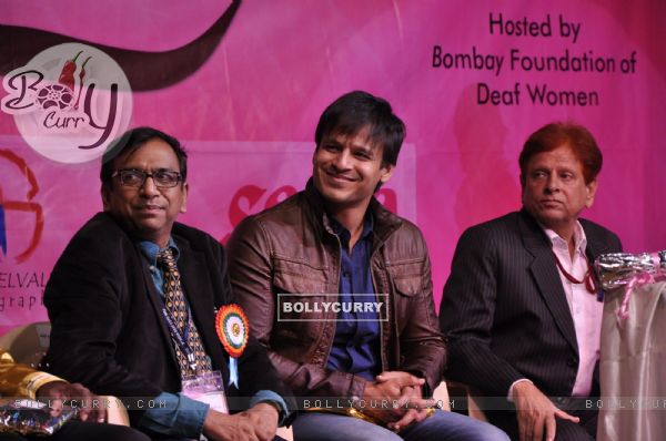 Vivek Oberoi at the Miss Deaf India beauty pageant 2012 in Worli, Mumbai.
