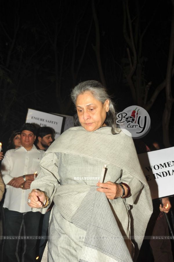 Jaya Bachchan at Silent Candle March for the sad demise of Delhi gang rape