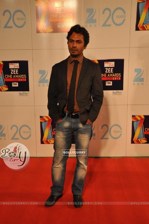 Bollywood actor Nawazuddin Siddiqui at Zee Cine Awards 2013 at YRF Studios in Andheri, Mumbai.