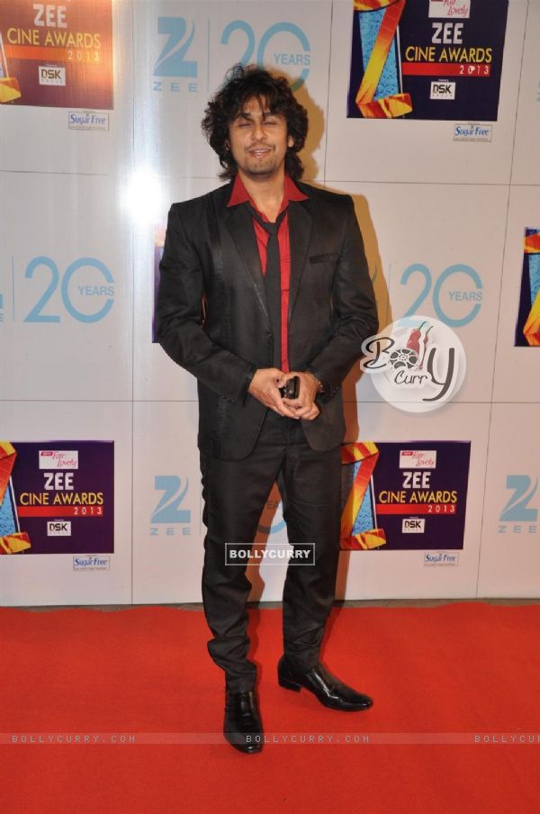 Singer Sonu Nigam at Zee Cine Awards 2013 at YRF Studios in Andheri, Mumbai.