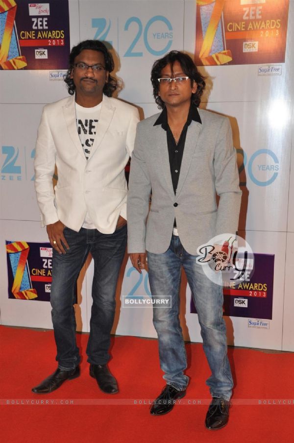 Ajay Gogavale and Atul Gogavale at Zee Cine Awards 2013